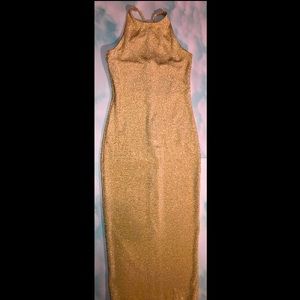 Gold full length dress